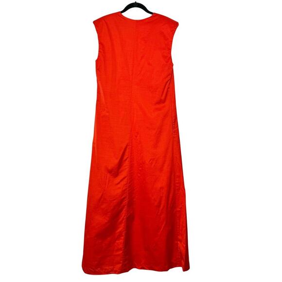 By Malene Birger Mavise Maxi Wool Blend Dress Orange Size 38 / Medium - Picture 11 of 15